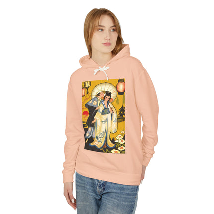 Golden Embrace Couple Hoodie