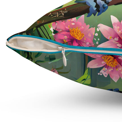 Camouflage Chameleon Spun Polyester Square Pillow