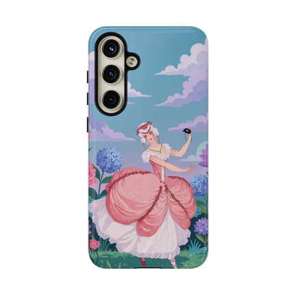 🎭🌸 The Lady Of The Secret Masquerade Phone Case – Art Deco Garden Fantasy
