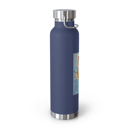 The Enchanting Painter: A Fairy's Artistic Touch Copper Vacuum Insulated Bottle, 22oz