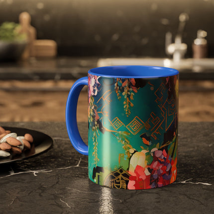 Golden Wisteria Symphony Colorful Mugs (11oz, 15oz)