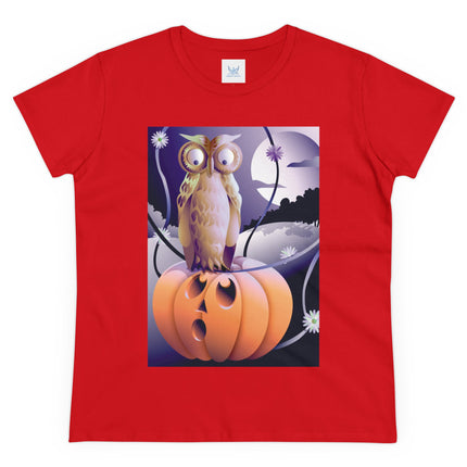 The Startled Pumpkin Women's Midweight Cotton Tee