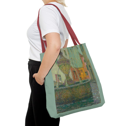 La Fontaine, Saint-Paul De Vence by Henri Le Sidaner Tote Bag (AOP)