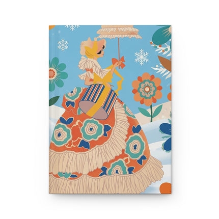 🌸❄️ The Winter Flower Garden Hardcover Journal – Whimsical Holiday Fantasy
