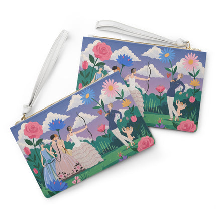 🏹🌸 Cupid’s Arrow Clutch Bag – Art Deco Garden Romance