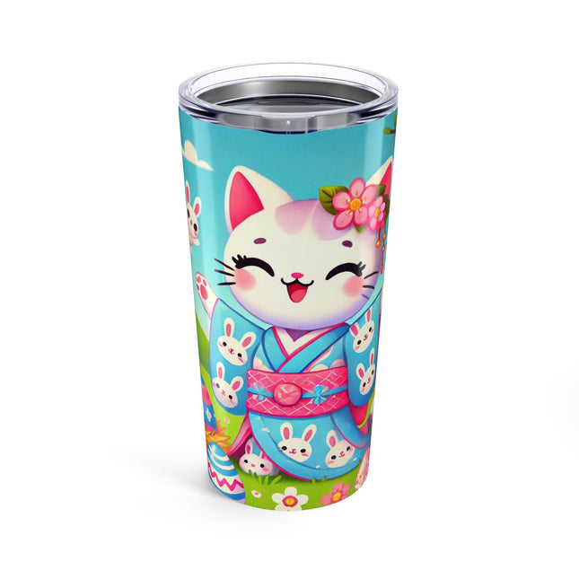 Springtime Kitten’s Easter Joy Tumbler 20oz