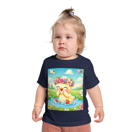 Springtime Splash Duckling Baby T-Shirt – Joyful Moments & Sunny Spring Days