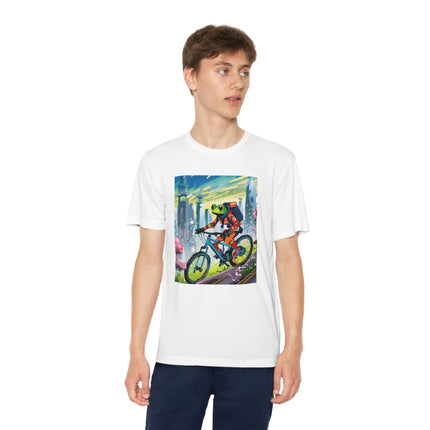 Cyberpunk Frog Youth Competitor Tee