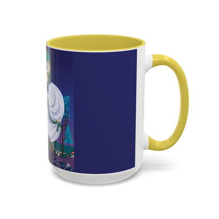 Moonlit Garden Waltz Colorful Mug (11oz, 15oz) – Rococo Romance, Garden Elegance & Enchanted Dance