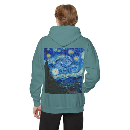 The Starry Night by Vincent Van Gogh Unisex Garment-Dyed Hoodie