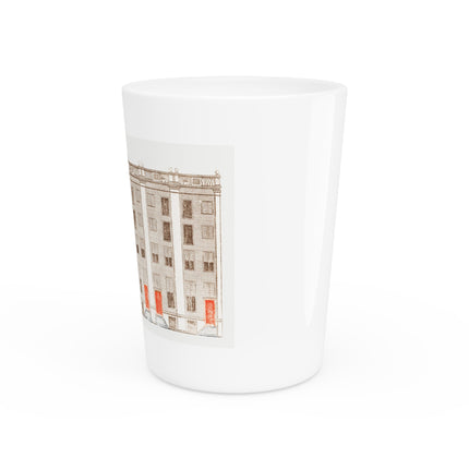 Amsterdam Canal Houses by Johan Teyler Ceramic Shot Glass