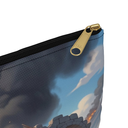 Snow Leopard Lookout Accessory Pouch – Vigilant Explorer & Mountain Mystery