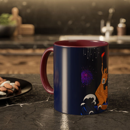 Liberty's Triumph Colorful Mugs – Art Deco Glory & Triumphant Spirit
