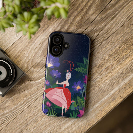 🌺✨ The Lady Of The Starlit Enchanted Garden Phone Case – Art Deco Floral Fantasy