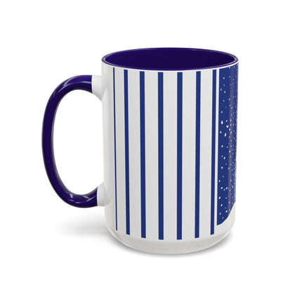 Snowman in Falling Snow Colorful Mugs (11oz, 15oz)