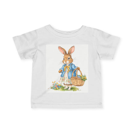 🐰🌼 The Little Spring Bunny Infant Fine Jersey Tee – Whimsical Woodland Charm