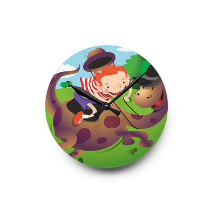 Rip-Roaring Fun Acrylic Wall Clock, Round and Square