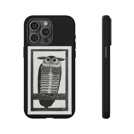 Horned Owl by Samuel Jessurun de Mesquita Phone Cases