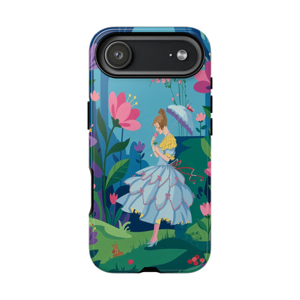 🌸☂️ A Stroll Through The Enchanted Forest Phone Case – Art Deco Floral Fantasy