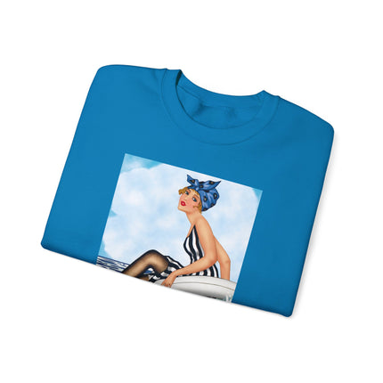 Playful Waves and Fashion Follies Heavy Blend™ Crewneck Sweatshirt