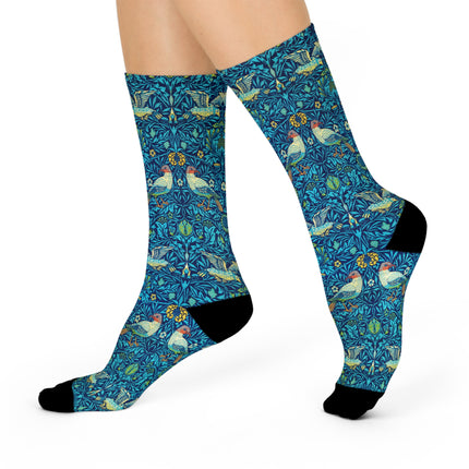 Birds by William Morris Cushioned Crew Socks