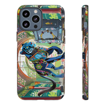 Cyber Panther's Hunt Phone Cases