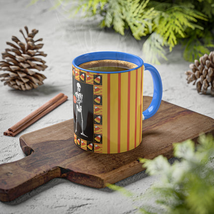 Candy Corn Skeleton Colorful Mugs (11oz, 15oz)