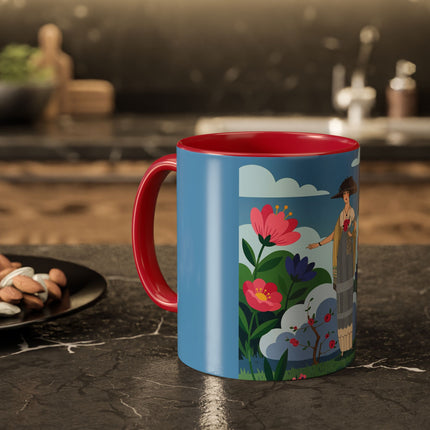 Garden Of New Beginnings Colorful Mugs – Art Deco Floral Elegance