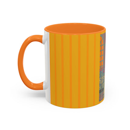 Sur Les Marches Du Jardin by Georges LePape Colorful Mugs (11oz, 15oz)