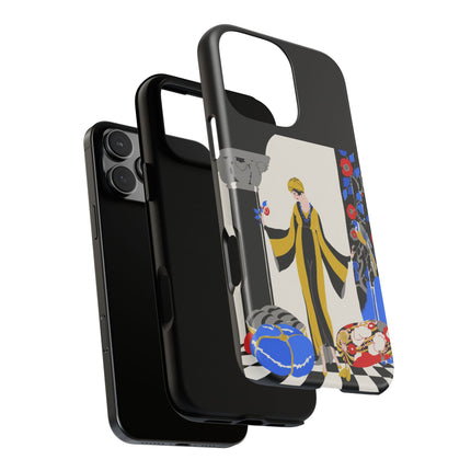 Art Deco Flapper in Yellow Robe Phone Case – Elegant Glamour & Exotic Charm