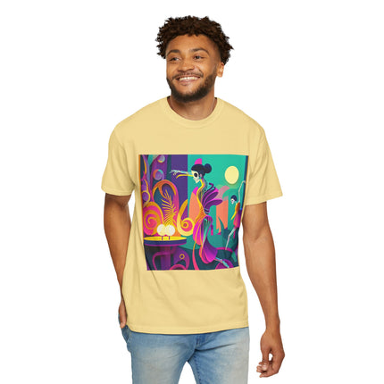Dance of the Skeleton Ballerinas Unisex Garment-Dyed T-shirt