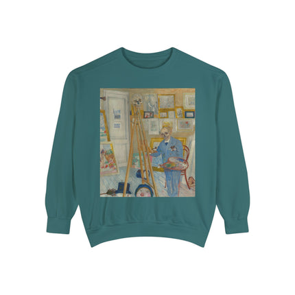 The Skeleton Painter by James Ensor Garment-Dyed Sweatshirt
