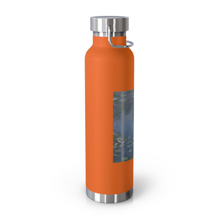 Water Lilies by Claude Monet Copper Vacuum Insulated Bottle, 22oz
