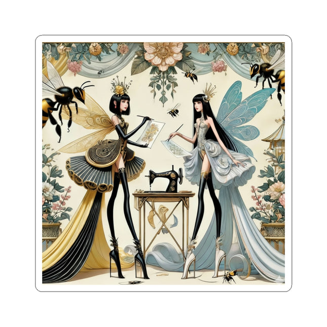🧚✨ The Quiet Work of Fairies Kiss-Cut Sticker – Enchanted Atelier & Gentle Magic