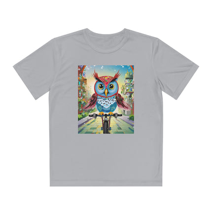 Cycling Owl Youth Competitor Tee – Urban Adventure & Playful Energy