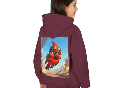 Cardinal Dive Bomber Youth Heavy Blend Hooded Sweatshirt