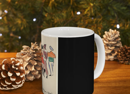 Artists’ Ball, Harlequin and Dancers by Joaquin Torres-Garcia Ceramic Mug 11oz