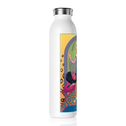 December & Tanzanite (from the Gem Series) by Sofia Chiostri Slim Water Bottle