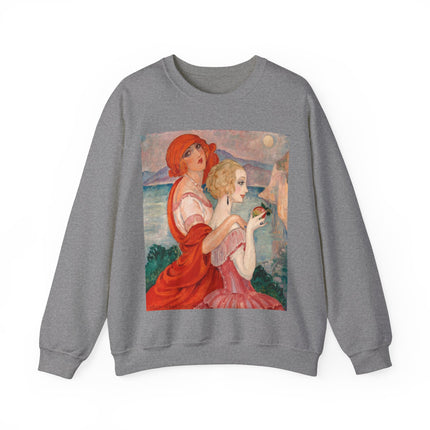 Sur la Route d'Anacapri by Gerda Wegener Heavy Blend™ Crewneck Sweatshirt