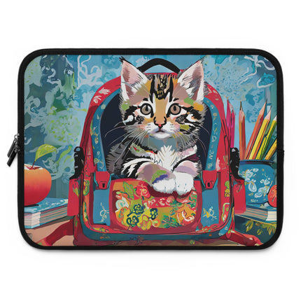 Whiskered Wanderings Laptop Sleeve