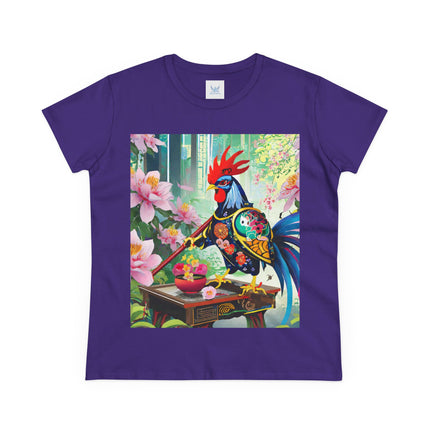 Cyberpunk Rooster Cotton Tee