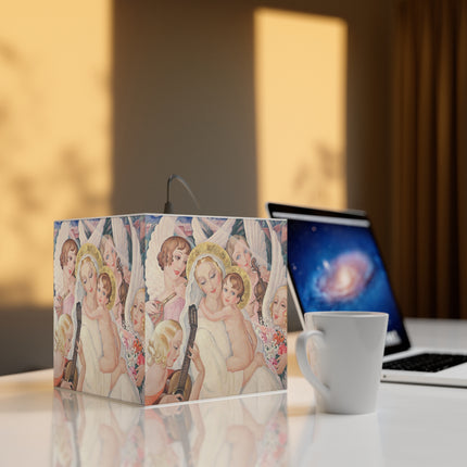 Madonna with Child Surrounded by Musical Angels Light Cube Lamp