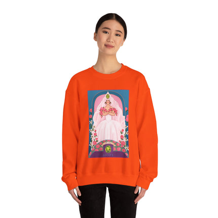 August & Peridot (from the Gem Series) by Sofia Chiostri Unisex Heavy Blend™ Crewneck Sweatshirt