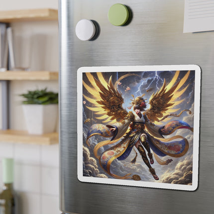 Valkyrie Descending Through Storm Die-Cut Magnets (4 Sizes)