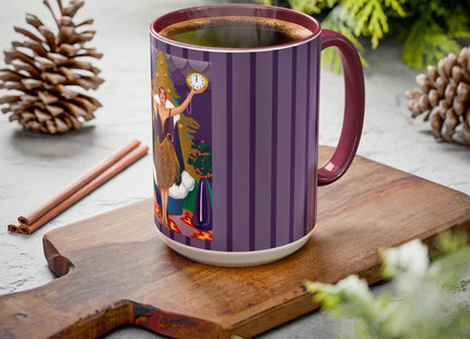 Countdown to Christmas Elegance Colorful Mugs (11oz, 15oz)