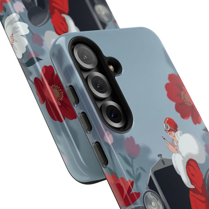 🚗🌺 The Lady Of The Grand Touring Car Phone Case – Art Deco Motoring Elegance