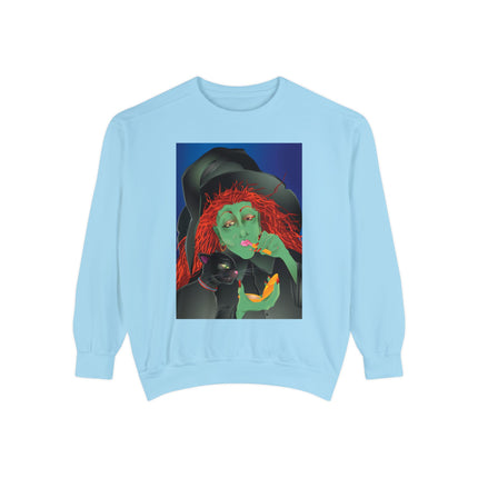 Mirror, Mirror A Witch's Touch Unisex Garment-Dyed Sweatshirt