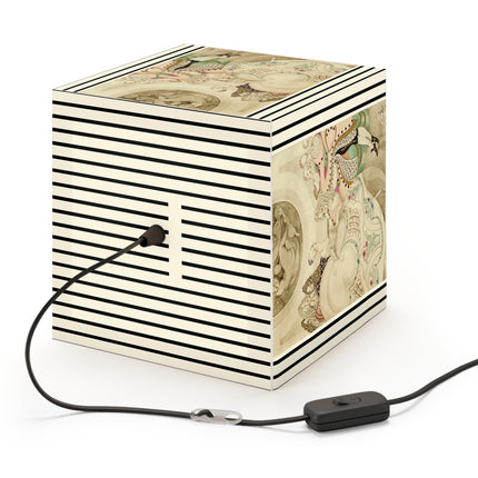 Sur talons rouges (On Red Heels) pl 01 by Gerda Wegener Light Cube Lamp