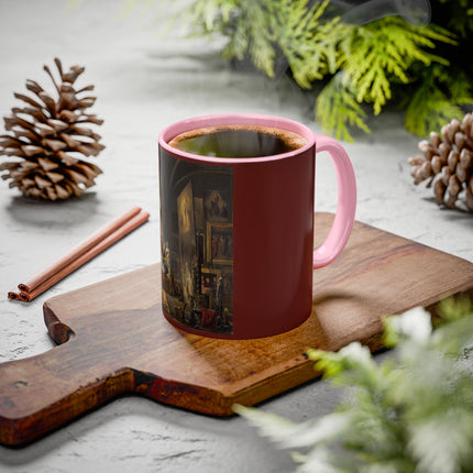 Raphael and his Muse in the Atelier by Vincenzo Abbati Colorful Mugs (11oz, 15oz)
