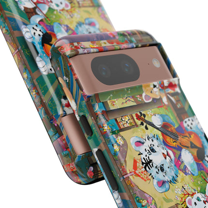 Melodies of the Snow Lion Cub Phone Cases